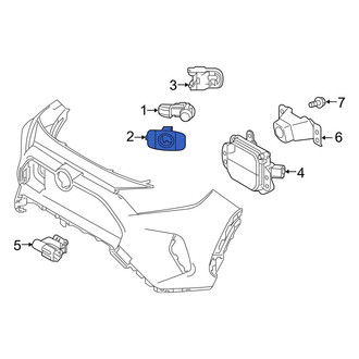 Toyota OE - Front Left Outer Parking Aid Sensor Housing