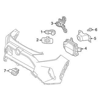 Toyota OE - Front Bumper & Grille - Electrical Components