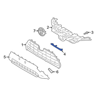 Toyota OE - Front Left Grille Molding