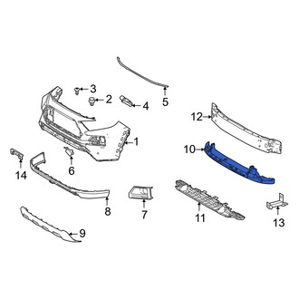 Toyota OE - Front Upper Bumper Impact Absorber