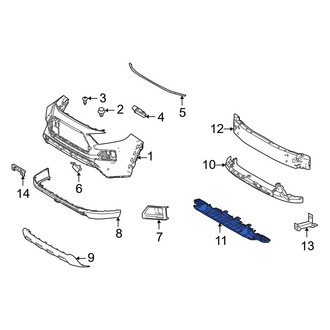 Toyota OE - Front Upper Bumper Impact Absorber