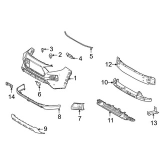 Toyota OE - Front Bumper & Grille - Bumper & Components