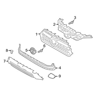 Toyota OE - Front Bumper & Grille - Grille & Components (Adventure / TRD Off-Road)