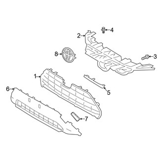 Toyota OE - Front Bumper & Grille - Grille & Components