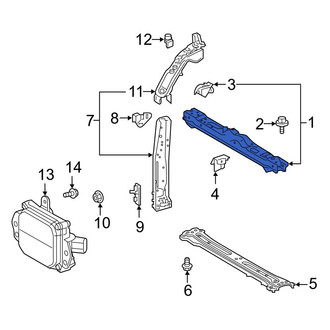 Toyota OE - Front Upper Radiator Support Tie Bar