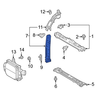 Toyota OE - Front Left Radiator Support Side Panel