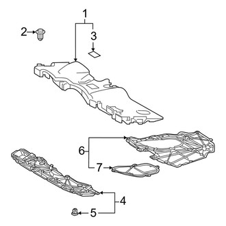 Toyota OE - Radiator Support - Splash Shields (North America Built)