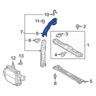 Toyota OE - Front Left Radiator Support Tie Bar Extension