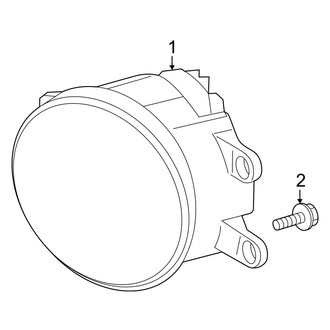 Toyota OE - Front Lamps - Fog Lamps (North America Built, Round, Type 1)
