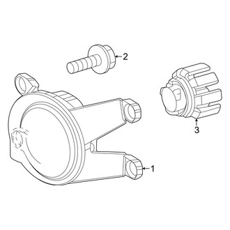 Toyota OE - Front Lamps - Fog Lamps (North America Built, Round, Type 2)