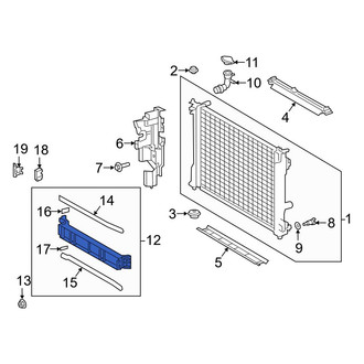 Toyota OE - Front Radiator Shutter Assembly