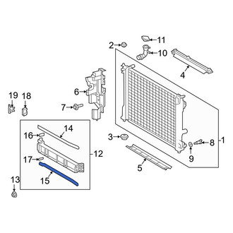 Toyota OE - Lower Radiator Shutter Seal