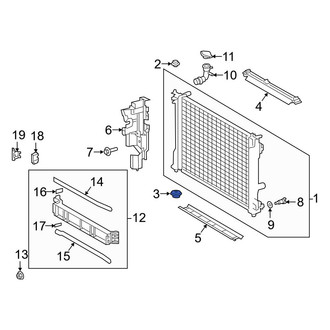 Toyota OE - Lower Radiator Insulator