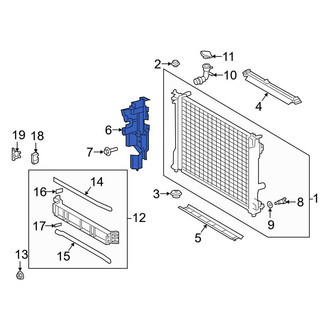 Toyota OE - Front Left Radiator Support Baffle