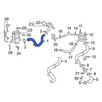 Toyota OE - Left Radiator Coolant Hose