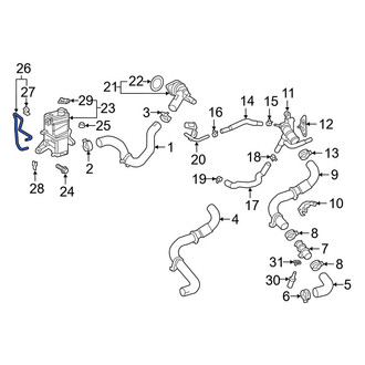 Toyota OE - Engine Coolant Reservoir Hose