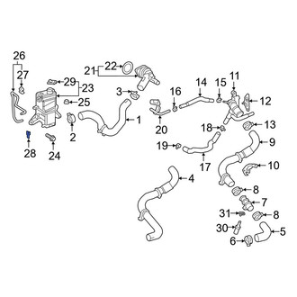 Toyota OE - Engine Coolant Reservoir Hose Clip