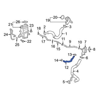 Toyota OE - Engine Coolant Pipe
