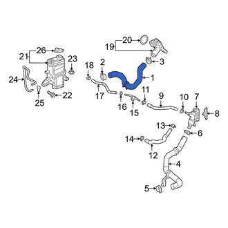 Toyota OE - Left Radiator Coolant Hose
