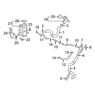 Toyota OE - Engine Coolant Reservoir Hose Clip