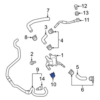 Toyota OE - Engine Coolant Bypass Pipe Clamp