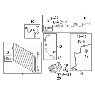 Toyota OE - Air Conditioner & Heater - Condenser, Compressor & Lines
