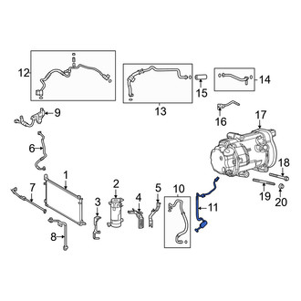 Toyota OE - A/C Refrigerant Discharge Hose