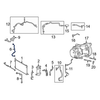Toyota OE - A/C Refrigerant Liquid Hose