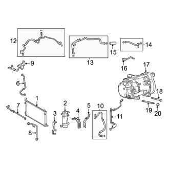 Toyota OE - Air Conditioner & Heater - Condenser, Compressor & Lines