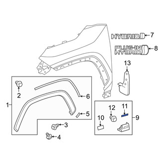 Toyota OE - Fender Protection Film Seal