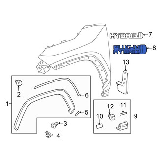 Toyota OE - Front Left Fender Emblem