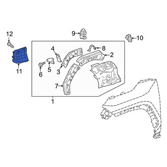 Toyota OE - Front Left Mud Guard