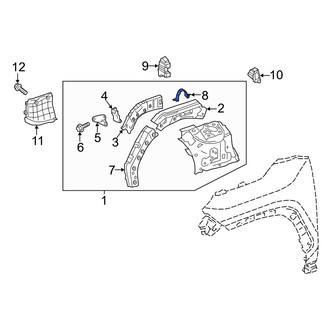 Toyota OE - Left Fender Bracket