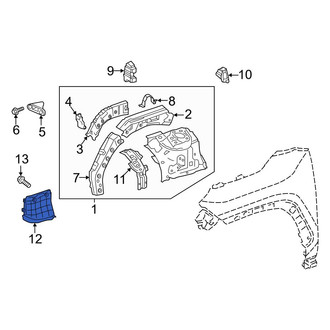 Toyota OE - Front Left Mud Guard