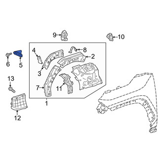 Toyota OE - Right Fender Rail Reinforcement Bracket