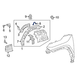 Toyota OE - Right Fender Bracket