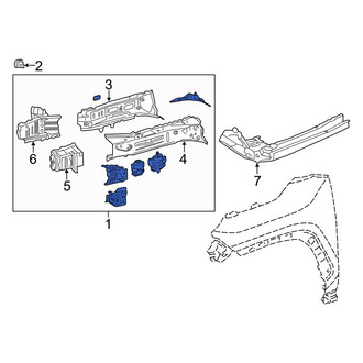 Toyota OE - Front Right Frame Side Member Assembly