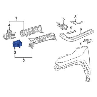 Toyota OE - Front Left Inner Frame Rail End