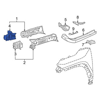 Toyota OE - Front Right Outer Frame Rail End