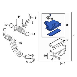 Toyota OE - Upper Air Filter Housing