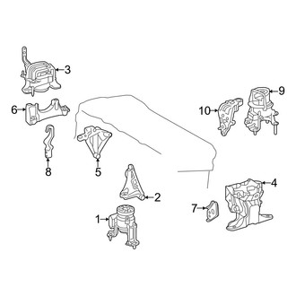 Toyota OE - Engine / Transaxle - Engine & Transmission Mounting