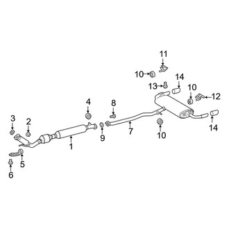Toyota OE - Exhaust System - Exhaust Components