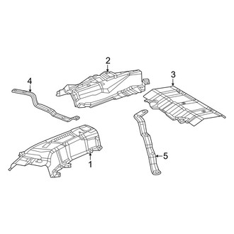Toyota OE - Exhaust System - Heat Shields (North America Built), (Hybrid LE / Hybrid Limited / Hybrid XLE / Hybrid XSE)
