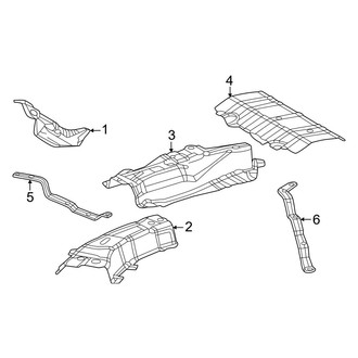 Toyota OE - Exhaust System - Heat Shields (Japan Built), (Hybrid LE / Hybrid Limited / Hybrid XLE / Hybrid XSE)
