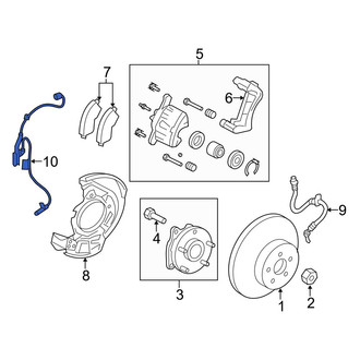 Toyota OE - Front Right ABS Wheel Speed Sensor