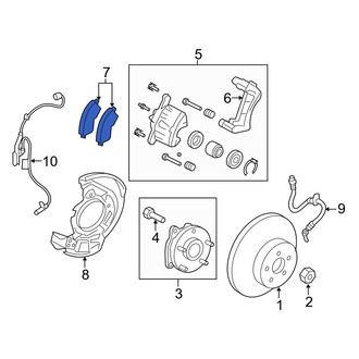 Toyota OE - Front Disc Brake Pad Set