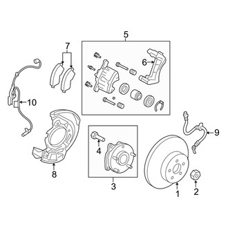 Toyota OE - Front Suspension - Brake Components