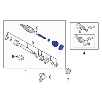 Toyota OE - Front Left CV Axle Assembly