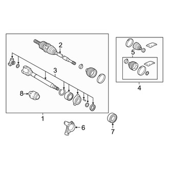 Toyota OE - Front Suspension - Drive Axles (FWD)