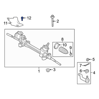 Toyota OE - Rack and Pinion Heat Shield Bolt